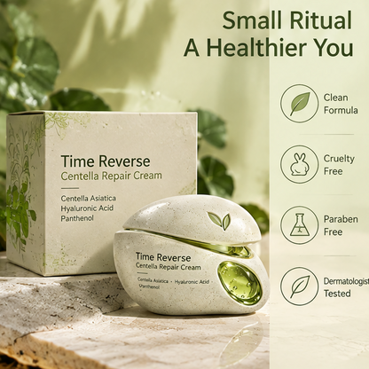 Centella Asiatica & Hyaluronic Acid Repair Cream – Time Reverse Formula