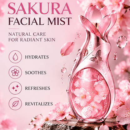 Hydrating Cherry Blossom Facial Mist – For Instant Glow and Soothing Refreshment