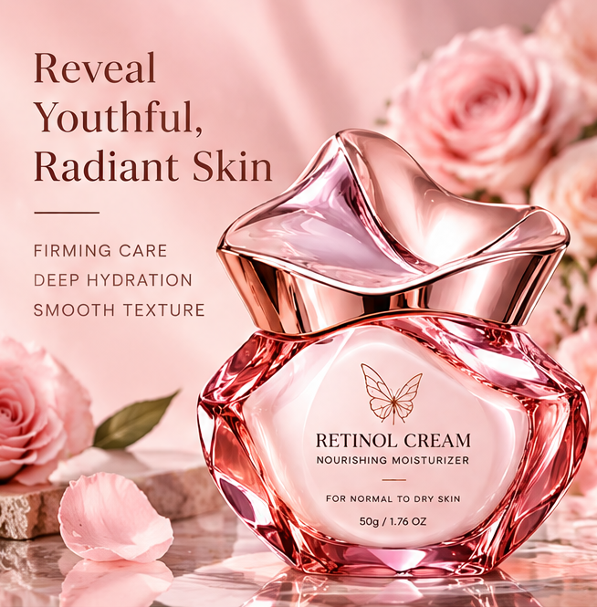 Retinol Cream Nourishing Moisturizer – Firms, Smooths and Hydrates Skin