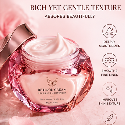 Retinol Cream Nourishing Moisturizer – Firms, Smooths and Hydrates Skin